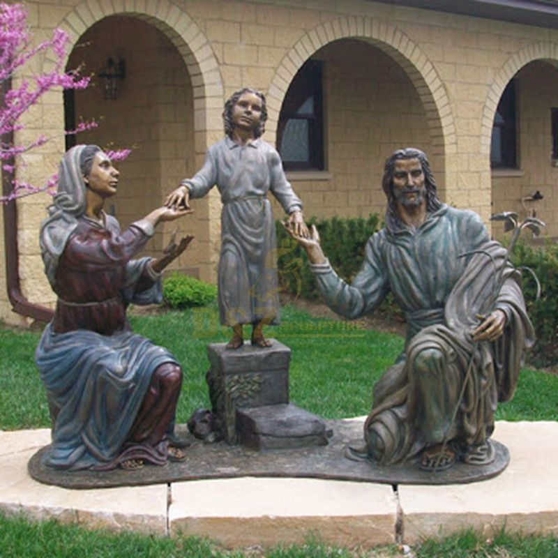 Bronze Casting The Holy Family Statue Sculpture