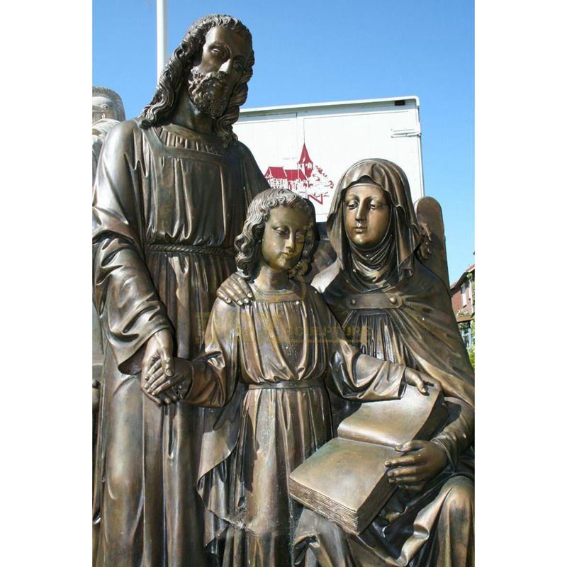 New Arrival Religious Life Size Jesus Christ Holy Family Statue Bronze Garden Sculpture