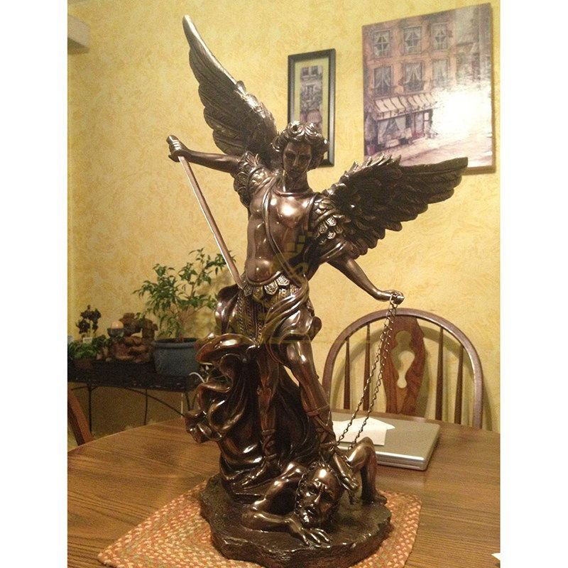 Casting Bronze Life Size Black Angels Statue For Cemetery Decor