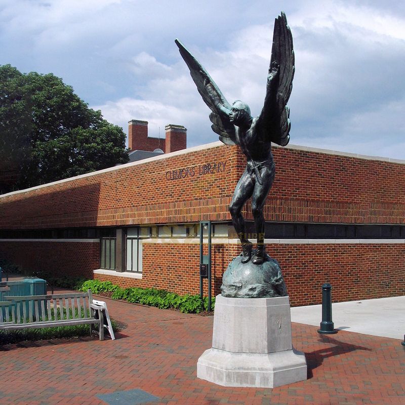 Bronze Sculpture Large City Landscape Bronze Angel Statue