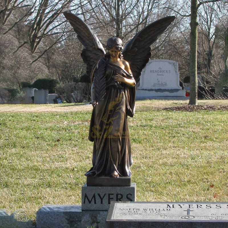 Catholic Angel Sculpture Large Archangel St. Michael Slaying the Devil Bronze Statue