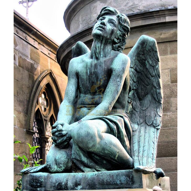 Life Size Bronze Guardian Angel Statue