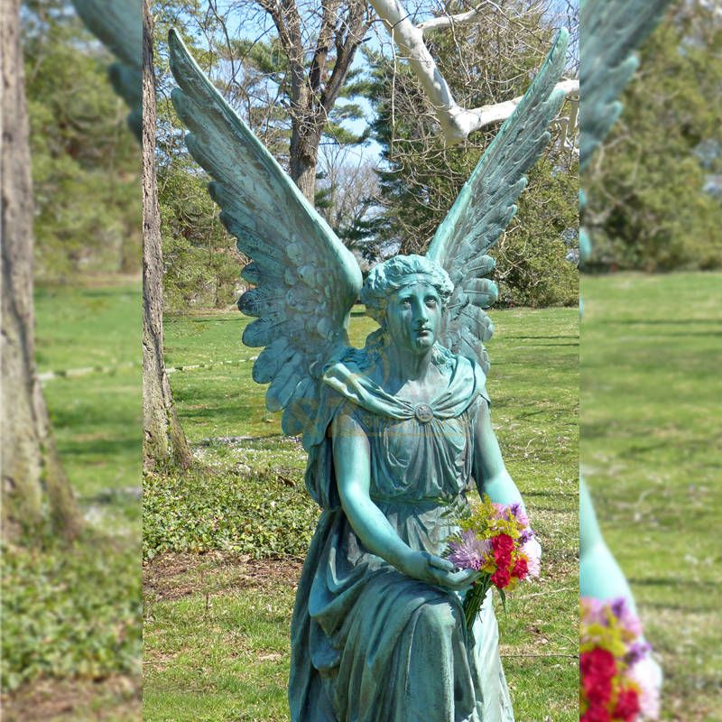 Factory Direct Bronze Garden Angel Sculpture For Sale