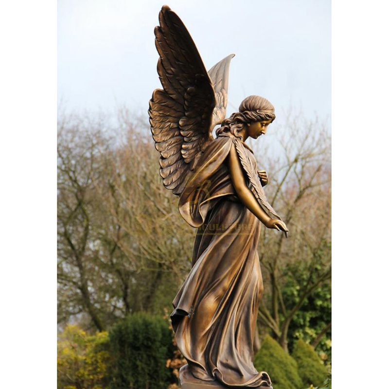 Beautiful Angel Figure Bronze Sculpture Of Angel In The West