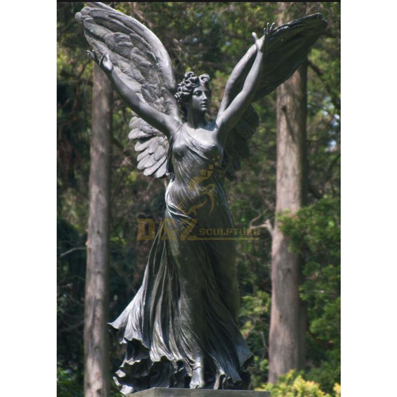 Home Decor Bronze Life Size Gothic Angel Statues