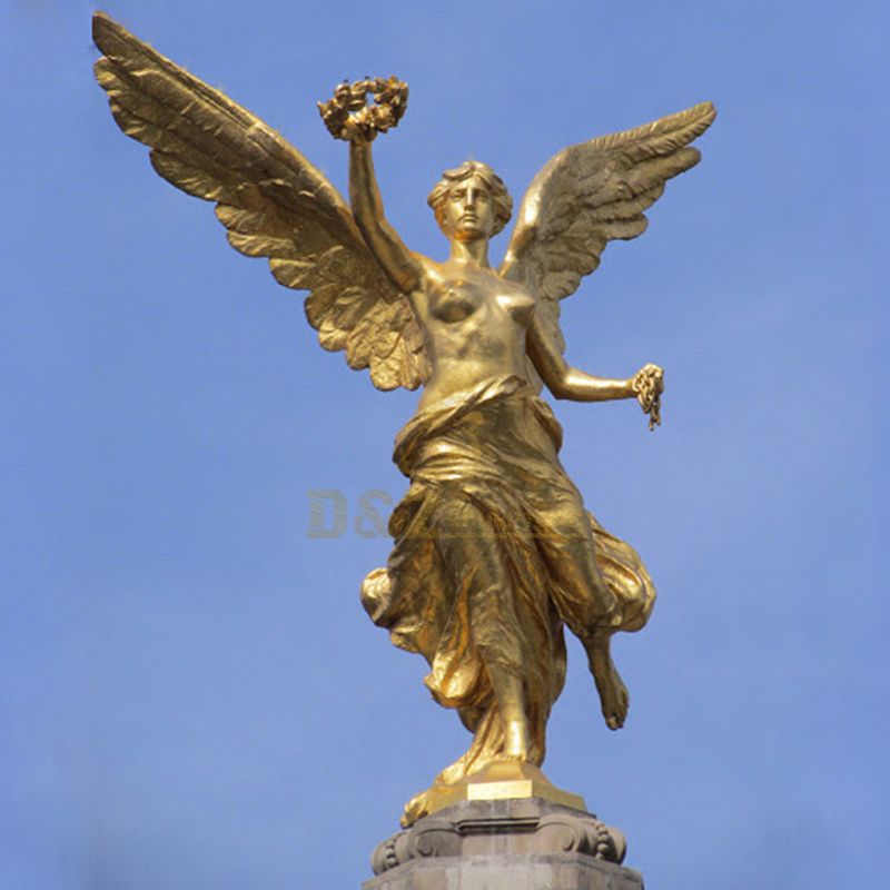 Life size Beautiful White Indoor Bronze Angel Statue