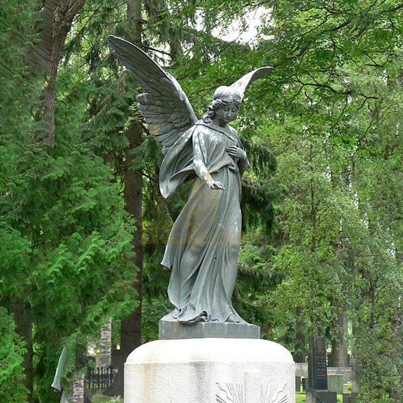 Outdoor Garden Large Bronze Fountain with Lady Angel Statue