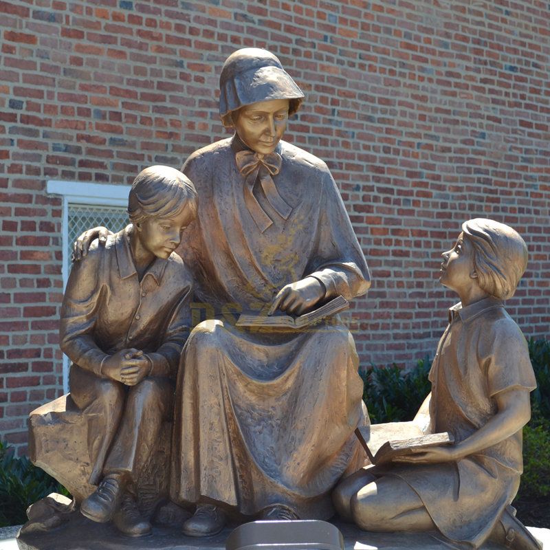 Religious Church Sculpture National Shrine Of Saint Elizabeth Ann Seton Teaching Bronze Statue