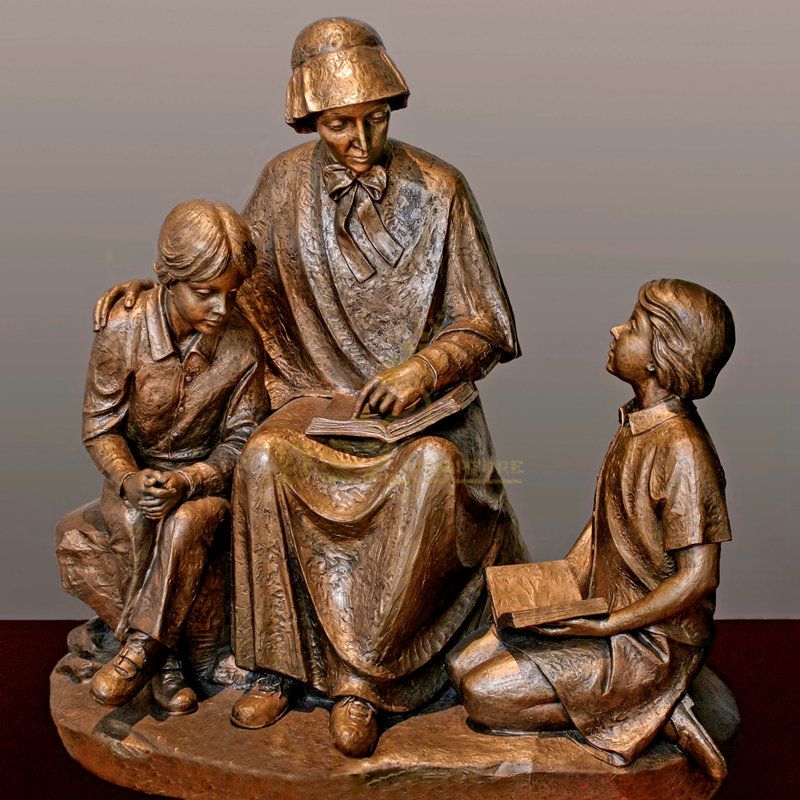 Metal Bronze Catholic Religious Saint Elizabeth Ann Seton Statue