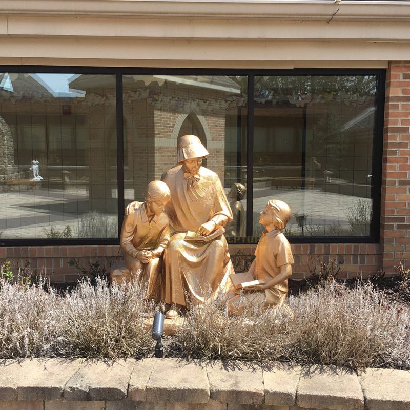 Metal Bronze Catholic Religious Saint Elizabeth Ann Seton Statue