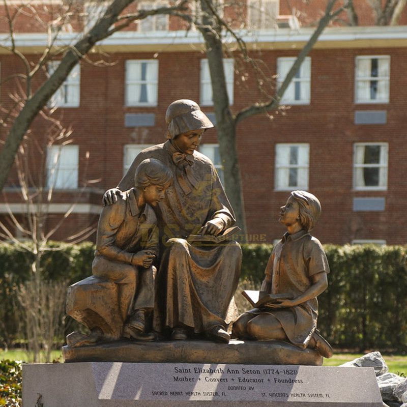 Hand Cast Life Size Bronze Sculpture Of Elizabeth Ann Seton Statue