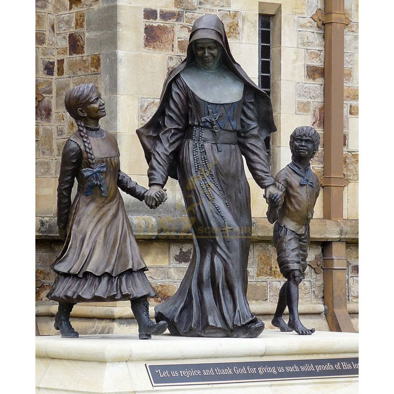 Bronze Catholic Statue Of Saint Mother Teresa