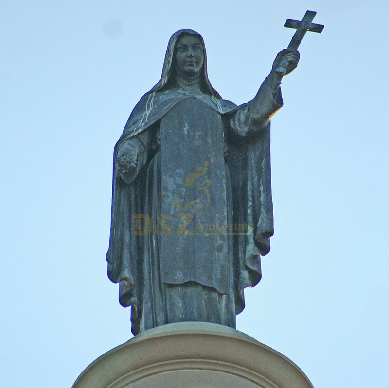 Bronze Catholic Statue Of Saint Mother Teresa