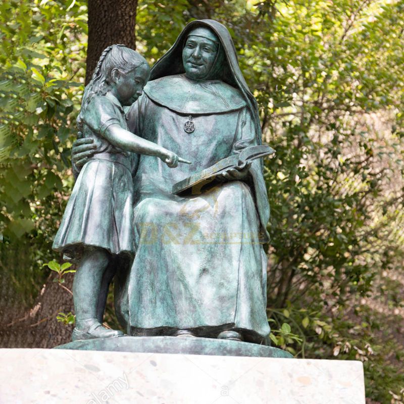 Teresa Mother Lifesize Religious Bronze Sculptures For Art