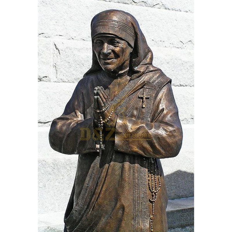 Custom Metal Religious Sculpture Bronze Catholicism Mother Teresa Statue