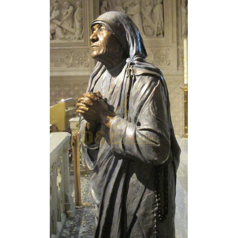 Custom Metal Religious Sculpture Bronze Catholicism Mother Teresa Statue