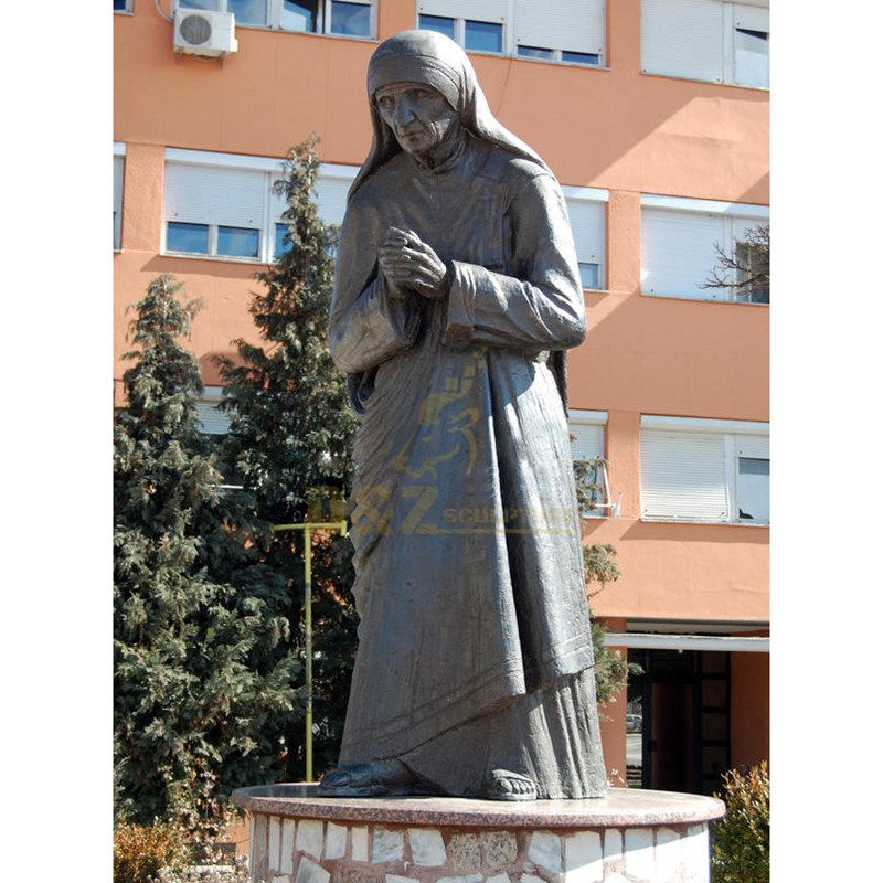 Custom Metal Religious Sculpture Bronze Catholicism Mother Teresa Statue