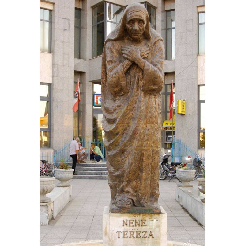 High Quality Life Size Bronze Religious Statues Mother Teresa Statues