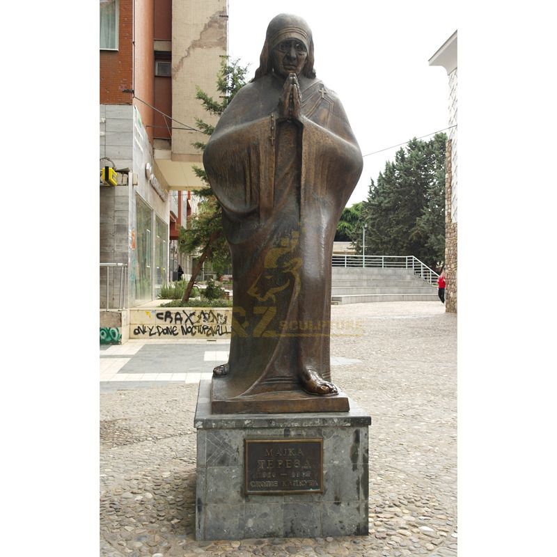 Famous Bronze Catholic Mother Teresa Statue For Church Decor