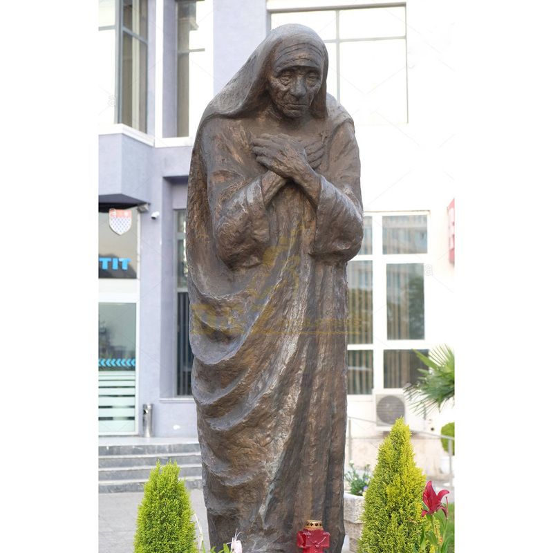 Life Size Cast Bronze Mother Teresa Statue For Sale