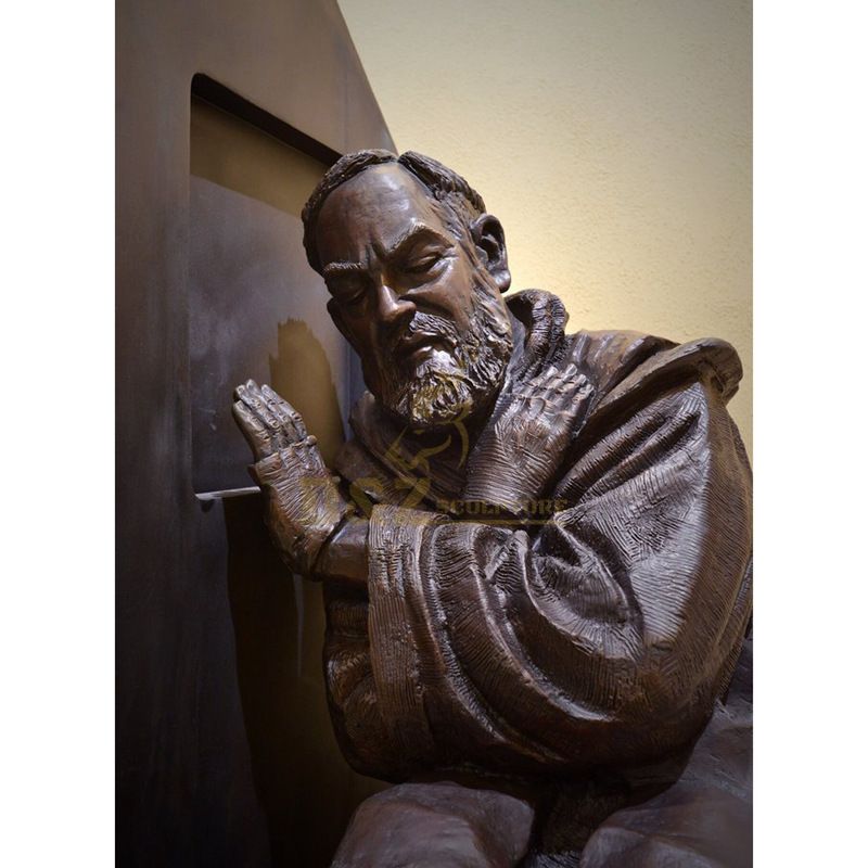 St Saint Padre Pio Statue Catholic Figure Religious Figurine Statue