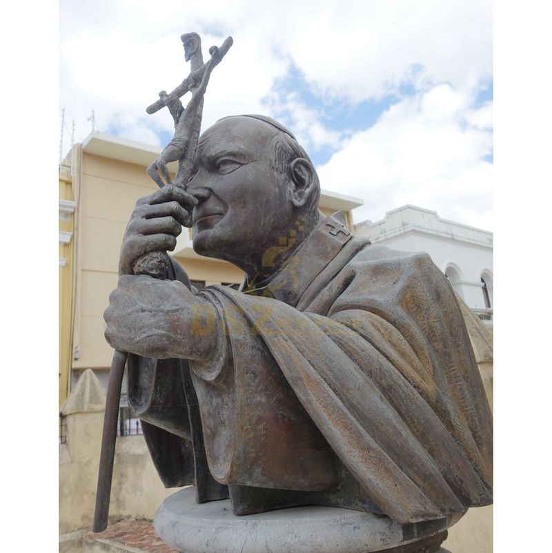 Customized Size Outdoor Garden Decoration Hand Cast Bronze Padre Pio Sculpture