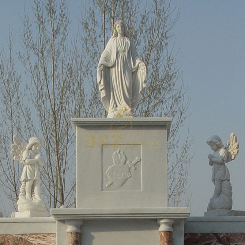 Antique White Marble Altar Table For Church