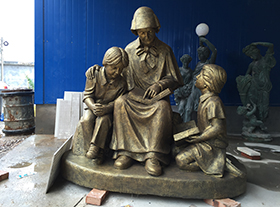 Church Decoration Statues Saint Elizabeth Ann Seton With Children