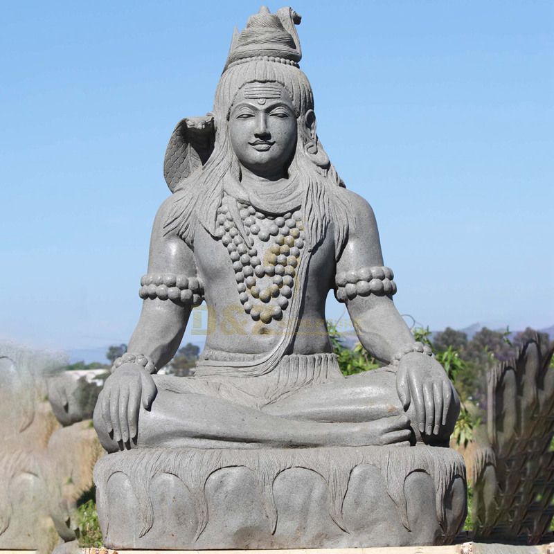 Outdoor India Religious Famous Hindu God Large Marble Shiva Statue