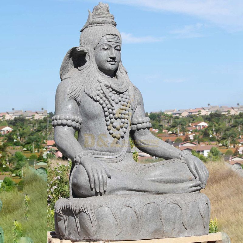 Outdoor India Religious Famous Hindu God Large Marble Shiva Statue