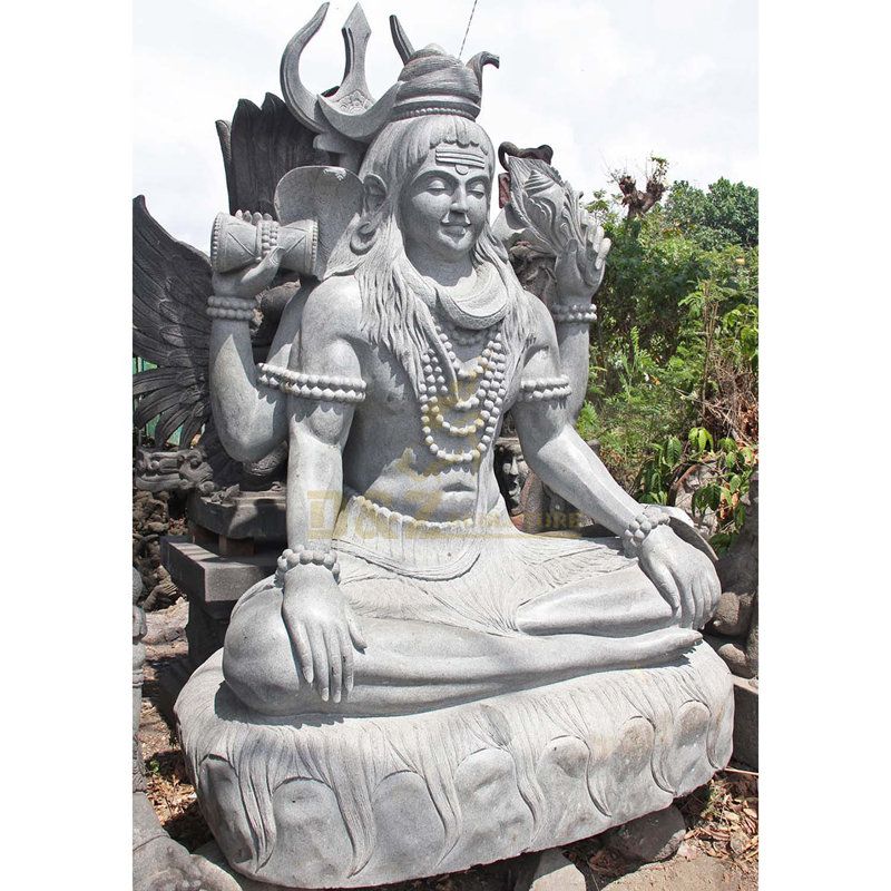 High Quality Garden Decorative India Marble Lord Shiva Statue