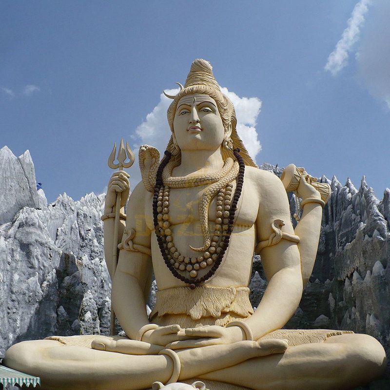 Outdoor Decoration Cheapest Marble Carving Lord Shiva Statue