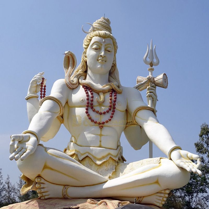 Outdoor Decoration Cheapest Marble Carving Lord Shiva Statue