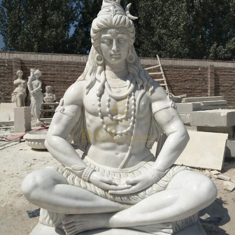 Antique Stone Carving Marble Statue Of Shiva