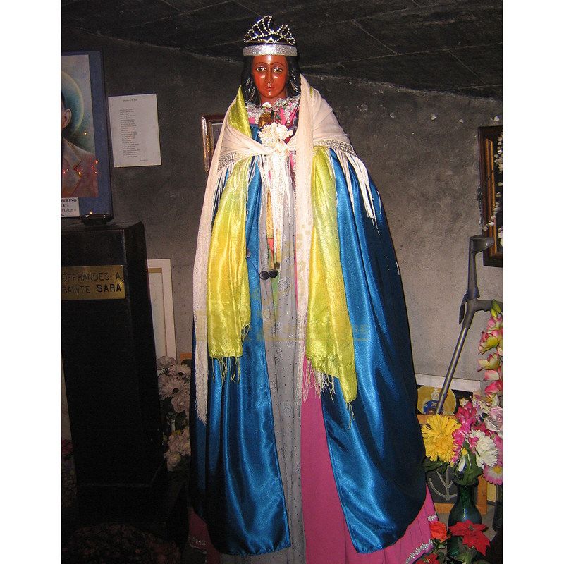 Fiberglass Religious Sculpture Black Madonna Statue