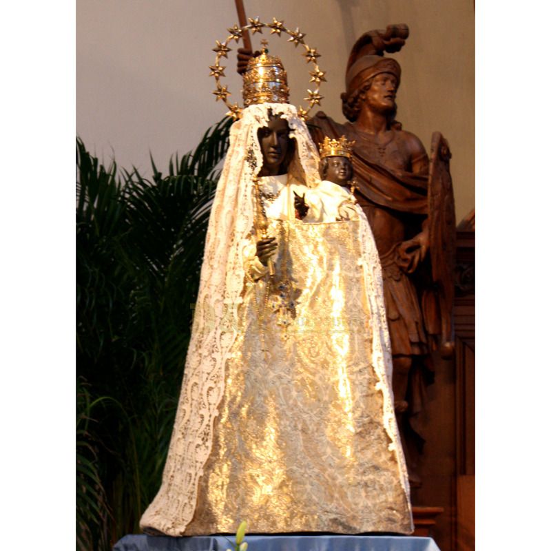 Fiberglass Catholic Sculpture Black Madonna Statue