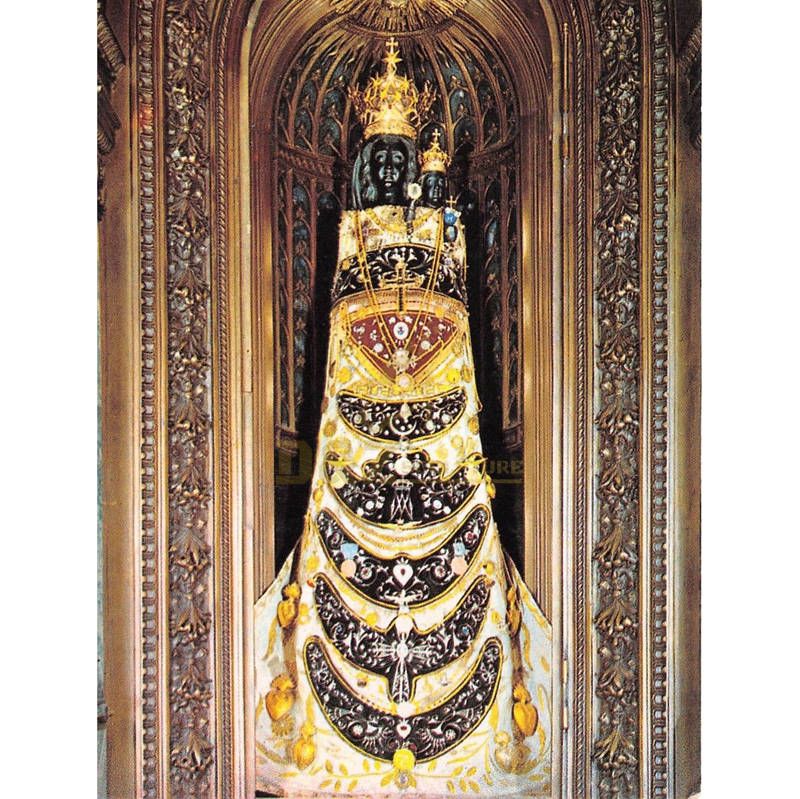 Life Size Handmade Black Madonna Child Statue