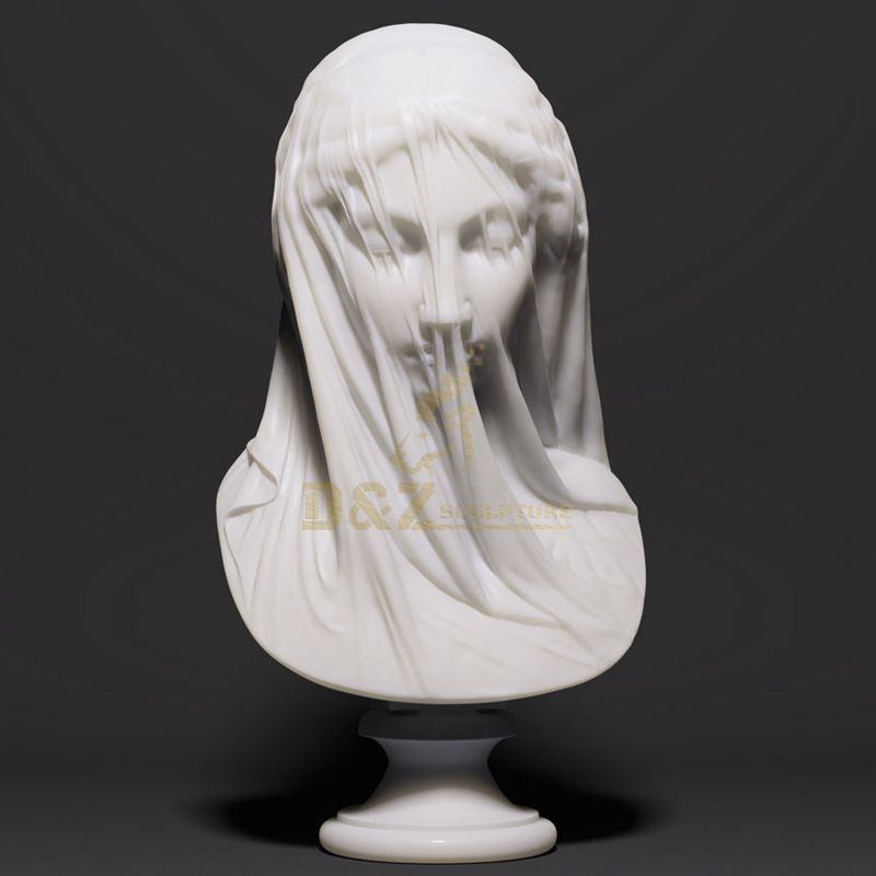 Famous Artwork Indoor Decoration Vield Virgin Marble Bust Statue