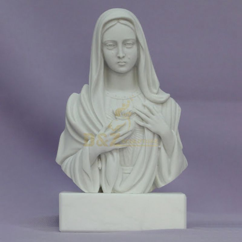 Wholesale Custom Marble Statues Virgin Mary Bust Statue