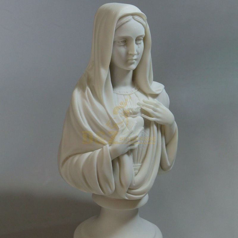 Wholesale Custom Marble Statues Virgin Mary Bust Statue