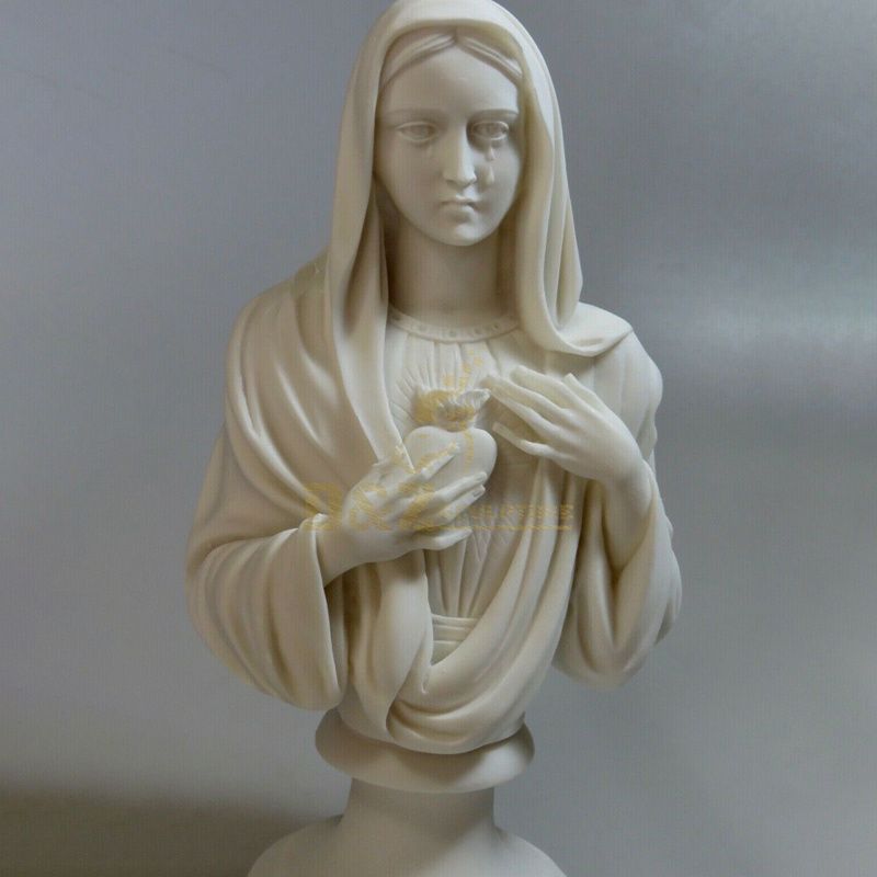 Wholesale Custom Marble Statues Virgin Mary Bust Statue