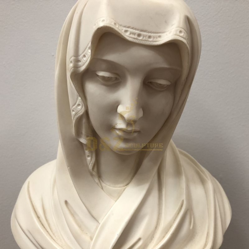 Hot Product Marble Life Size Virgin Mary Bust Statue