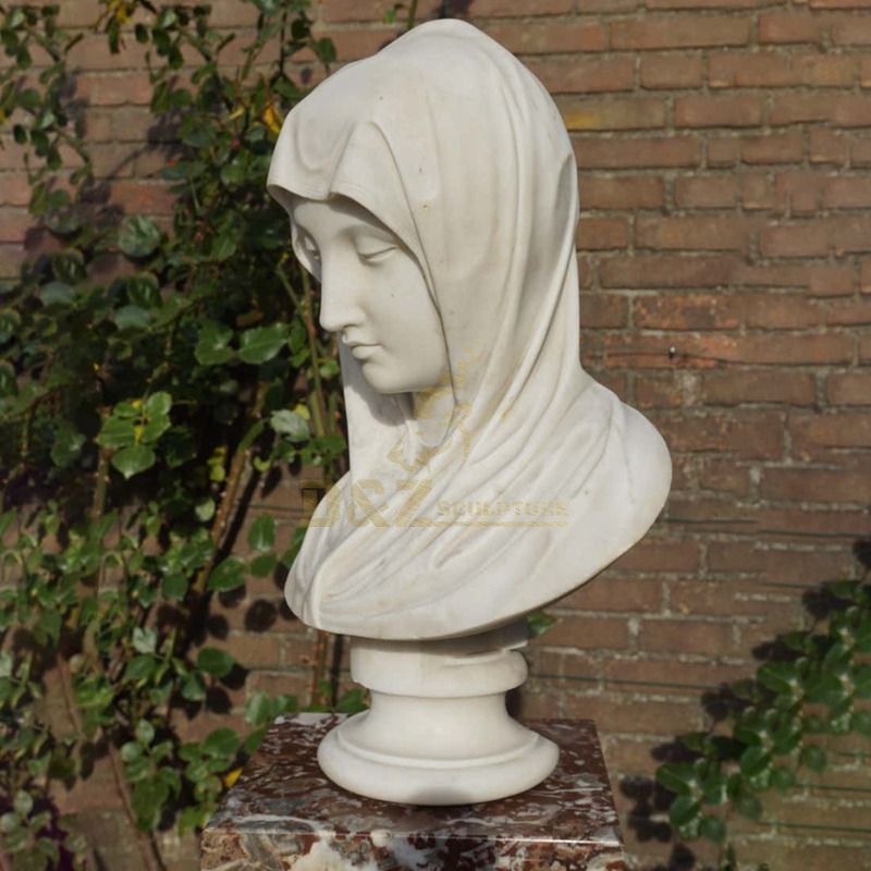 Hot Product Marble Life Size Virgin Mary Bust Statue