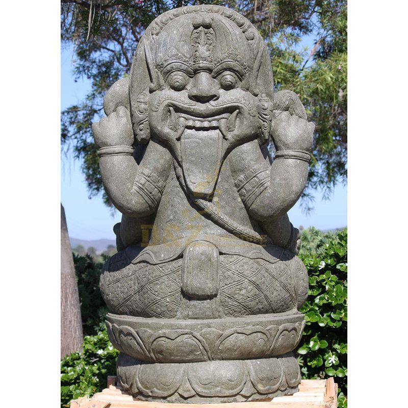 Factory Custom Black Stone Carved Ganesha