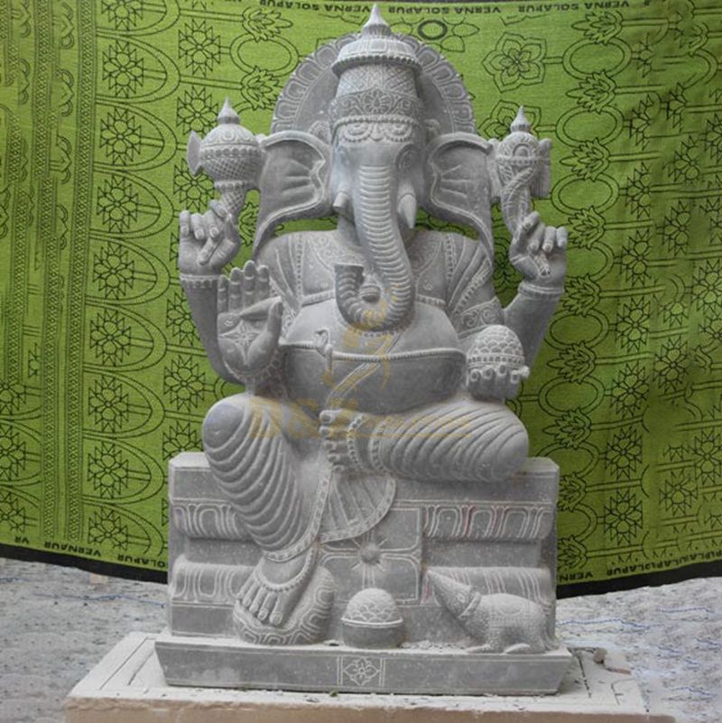 Natural Marble God Ganesha Statue For Temple