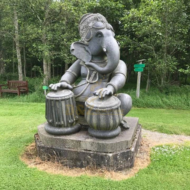 Antique Indian Marble God Ganesha Statue