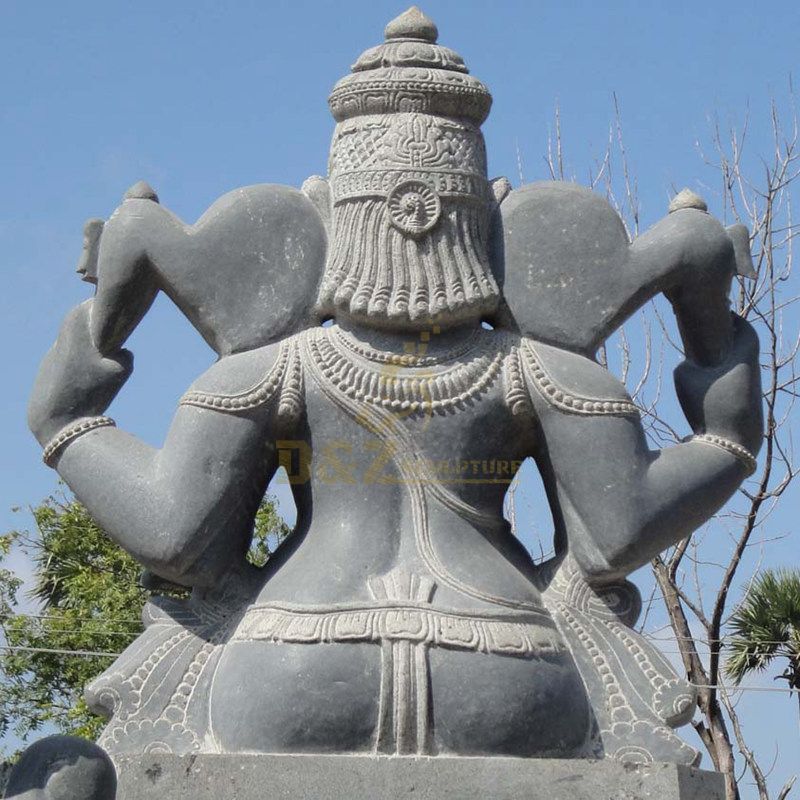 Stone Powder Material Religious Murti Ganesha Statue