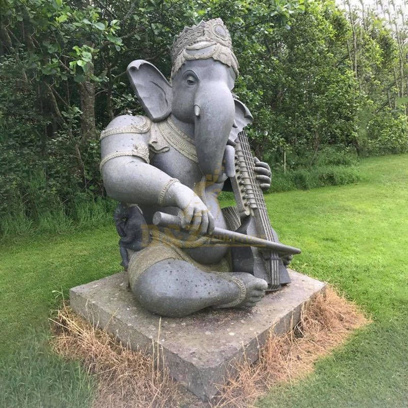 Stone Art Hindu Sculpture Ganesha Religious