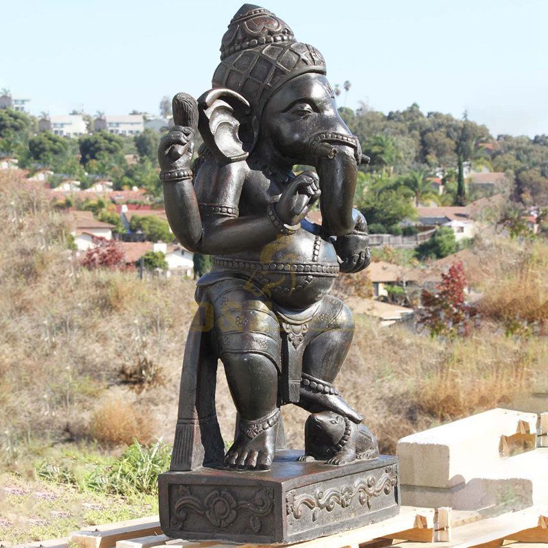 Custom Bronze India Elephant God Statue Religious Sculpture