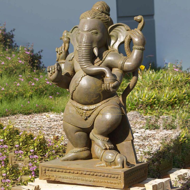 Elephant-Headed Hindu God Bronze Buddha Statue